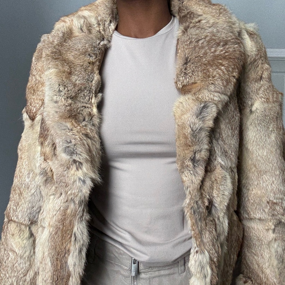 100% Rabbit Fur Coat
